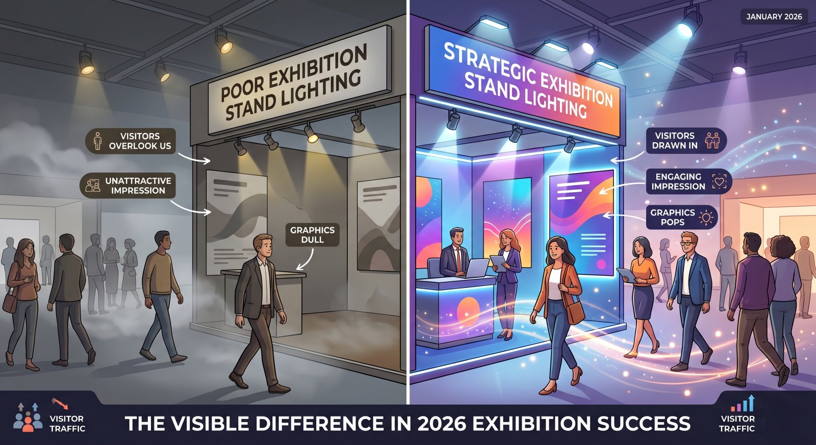 Exhibition stand lighting guide