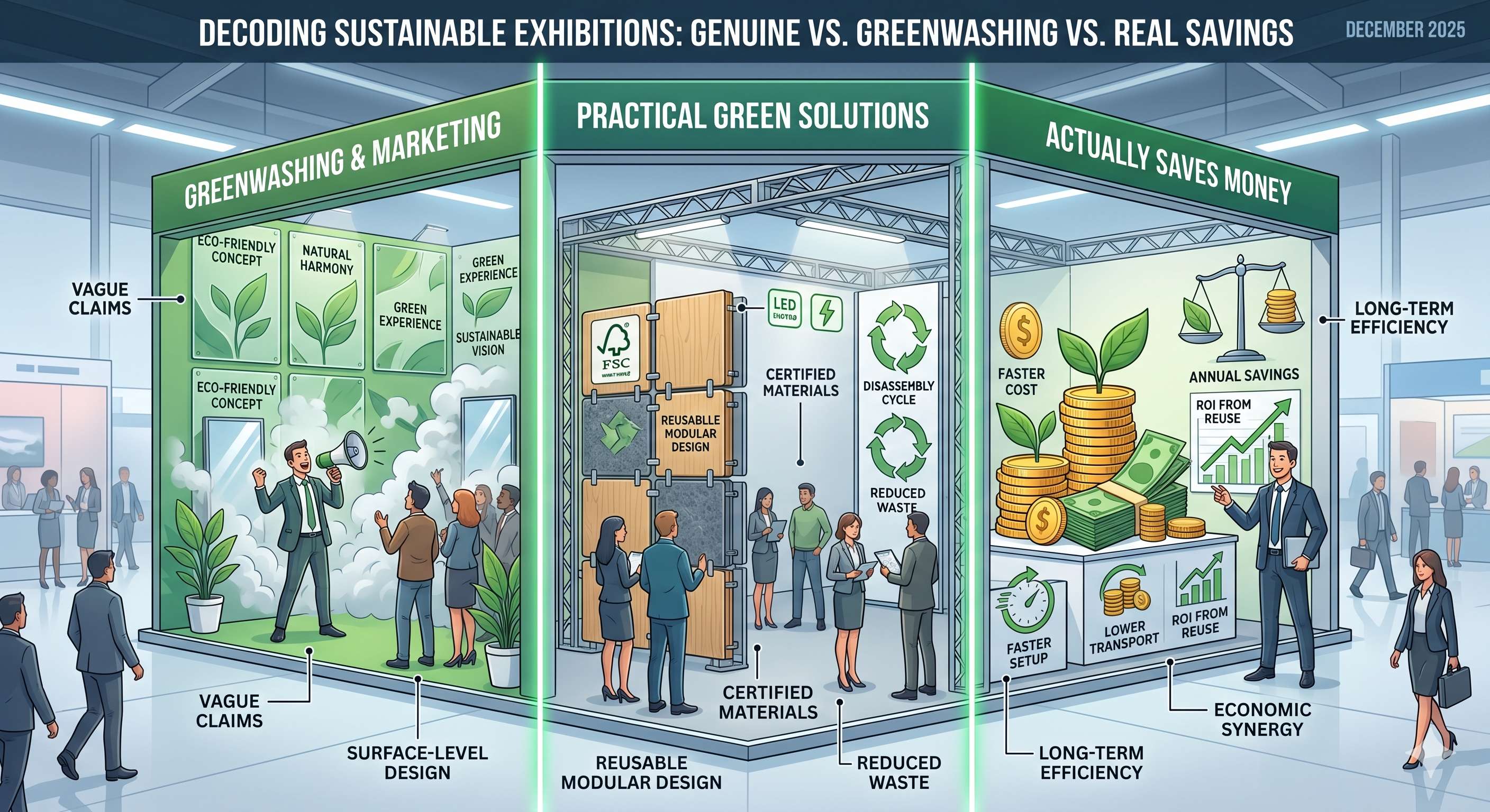 Sustainable exhibition stands