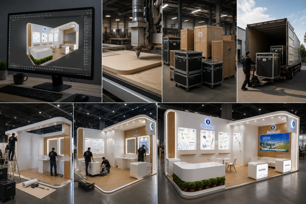 Exhibition stand build and installation