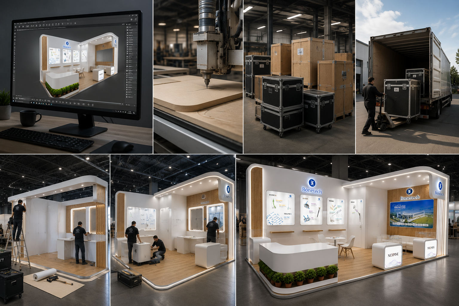 Exhibition stand build and installation